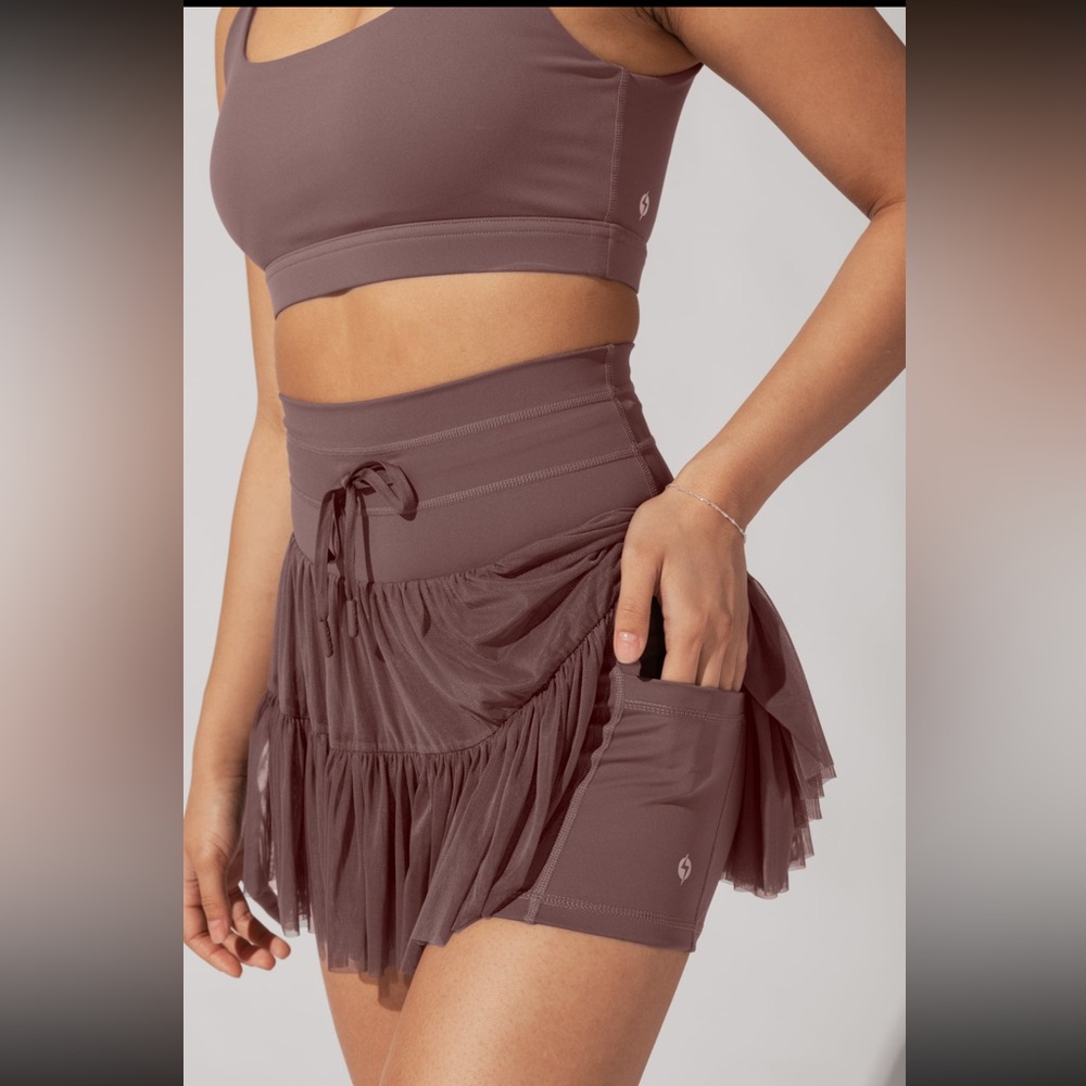 Popflex Pirouette Skort - Peppercorn